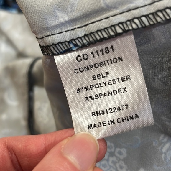 NWT NSR Navy Blue Floral Print Mila Tiered Ruffle Mini Dress - Picture 11 of 11